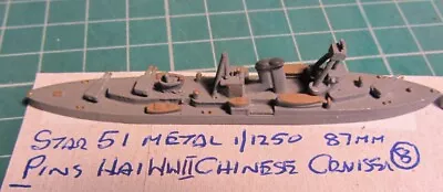 Ping Hai WWII Chinese Cruiser By Star Scale 1/1250 Ship Model • £7.49