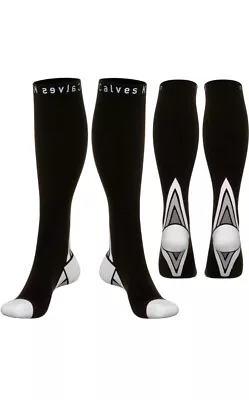£13.99 • Buy 2 Pairs Compression Socks Speed Up Recovery For Travel, Runners, Nurses, Athlete