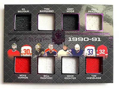 2022-23 ITG Belfour Barrasso Moog Ranford Richter Cheveldae 8 Piece Jersey #/40 • $49.78