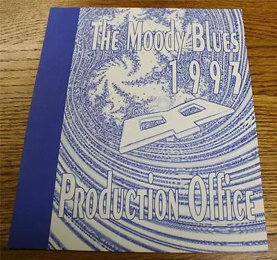 OTTO Backstage Concert Door Sign THE MOODY BLUES PRODUCTION OFFICE 1993 Tour • $17.95