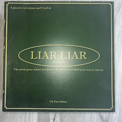 Liar Liar Ingenious Board Game Preloved Uk First Edition Complete 2009 • £8.50