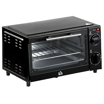 Small Oven 9L Countertop Cooker Electric Grill Toaster Portable 750W Caravan • £39.49