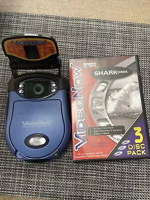 VIDEO NOW PERSONAL VIDEO PLAYER BLUE BUNDLE AND 3 MOVIES Hasbro 2003 • $22.99