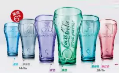 Mcdonalds X Cola 2012 London Olympic Glass Full Set Of 6 Colors Free Shipping • $59.99