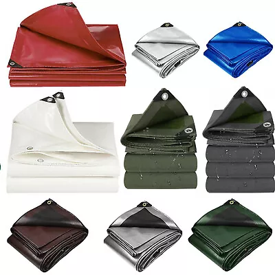 Heavy Duty Tarp Waterproof Awning Poly Tarpaulin Sun Shade Canopy Tent Cover • $21