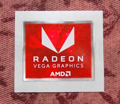 AMD Radeon Vega Graphics Sticker 16.5 X 19.5mm Case Badge • $1.99