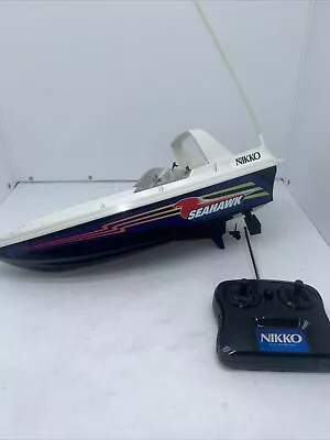 NIKKO Radio Control Sea Hawk Speed Boat NO. 19010 Tested! J32 • $34.99