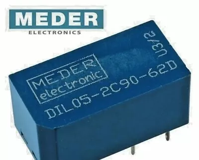 Meder DIL05-2C90-62D 5VDC 2 Form C (DPDT) Relay • $6.95