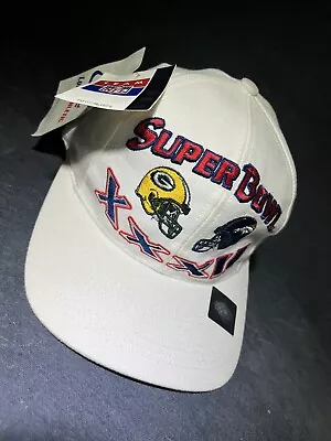 New NWT Vintage 1998 Super Bowl XXXII Snapback Hat Packers Broncos Champions • $19.16