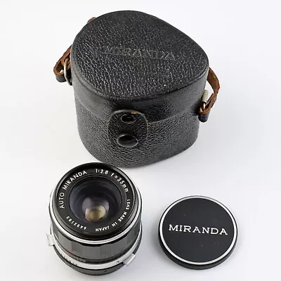 Miranda 35mm F/2.8 Lens + Caps And Case - For Parts Or Repair • $22.99