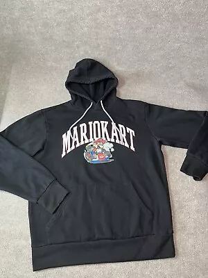 Mario Kart Hoodie M Black Nintendo Gamer Gaming Sweatshirt Graphic • $13.99