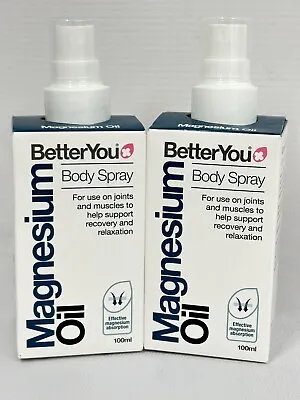 Better You Magnesium Oil Original Spray 2 X 100ml = 200ml Total • £14.99