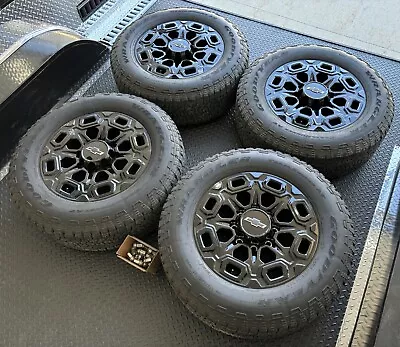 20  Black Chevy Silverado Ltz Hd 2500 3500 Oem Wheels Tires Gmc Sierra Lugs Tpms • $2999.99
