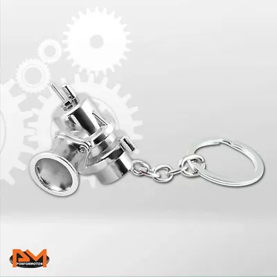 Turbocharger Blow Off Valve Bov Style Car Keychain Alloy Keyring Key Fob Silver • $5.89