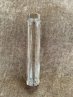 Vintage Glass Ribbed Tall Vanity Toothbrush Jar Hatpin Holder For Travel  6.5  • $28