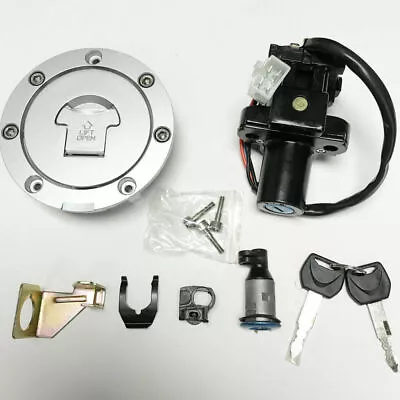 Ignition Switch Fuel Gas Cap Seat Lock Key Set Fit 2001-2006 Honda CBR600F4/F4i  • $29.99