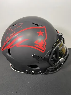 Tom Brady Autographed Patriots Eclipse Authentic Full-Size Helmet - Fanatics LOA • $2399.99