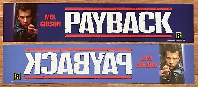 📽 Payback (1998) - Mel Gibson - Double-Sided - Movie Theater Mylar Poster 5x25 • $14.99