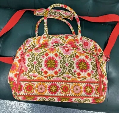 Vera Bradley Metropolitan Folkloric Laptop Travel Weekender Bag Purse RETIRED • $10