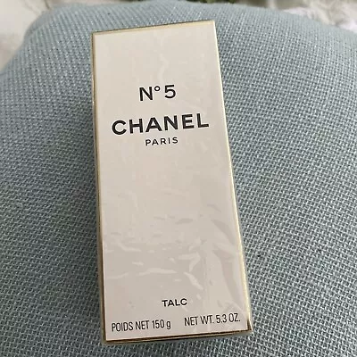 CHANEL NO 5 PARIS TALC 150g TOTALLY AUTHENTIC RARE VINTAGE SEALED • £45