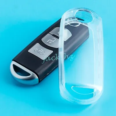 Transparent Clear Key Fob Cover Case Holder For Mazda CX-3 CX-5 CX-9 MX-5 2 3 6 • $8.83
