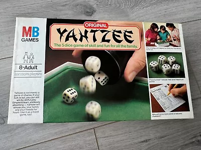 YAHTZEE ORIGINAL Dice Board Game By MB Games Vintage 1982 Used • £15.99