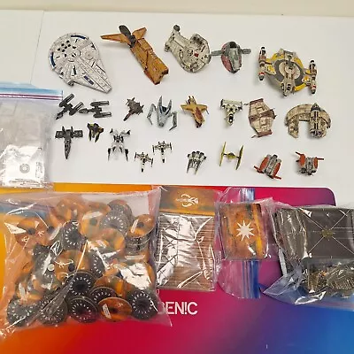 Star Wars X-Wing Miniature Game Lot Of 22 Ships Mostly Scum And Villainy SD327/1 • $270