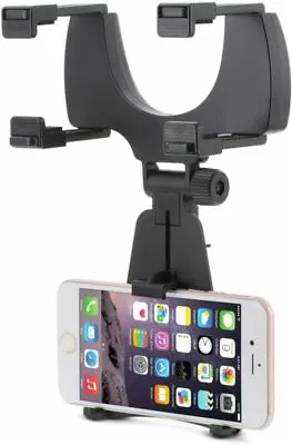 Universal Car Truck Rear View Mirror Mount Stand Phone Holder Cradle Cell Phone • $8.99