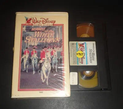 Miracle Of The White Stallions (VHS 1963) Disney White Clamshell Big Box Rare • $44.99