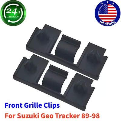 For Geo Suzuki Tracker Sidekick 89-98 Front Grille Clips Set Of (2) 72115-60A00 • $21.50