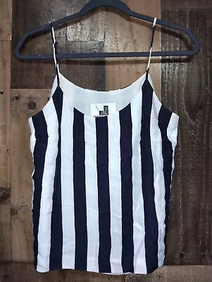 Mark Eisen Striped Lined Tank Camisole Size Large • $10