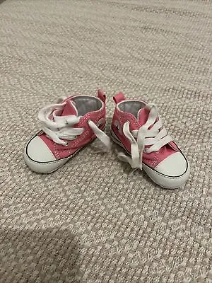 Baby Girl Pink Converse Uk 2 • £5
