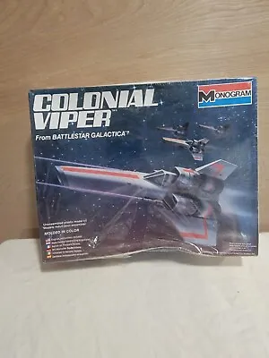 Vtg 1978 Battlestar Galactica Colonial Viper Model Kit Monogram 6027 - BAD BOX • $85