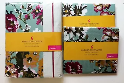 £59.99 • Buy Joules Cambridge Floral Bedding Duvet Cover 2 Oxford Pillowcases - Single Double