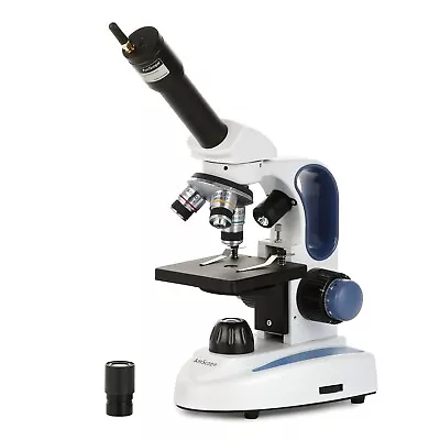 AmScope 40X-1000X Monocular Compound LED Microscope+Wi-Fi 2MP Eyepiece Camera • $229.99