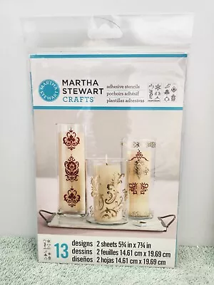 Martha Stewart Crafts Scrolls Elegant Adhesive Stencils 5.75  X 7.75 #32268 New • $7.99