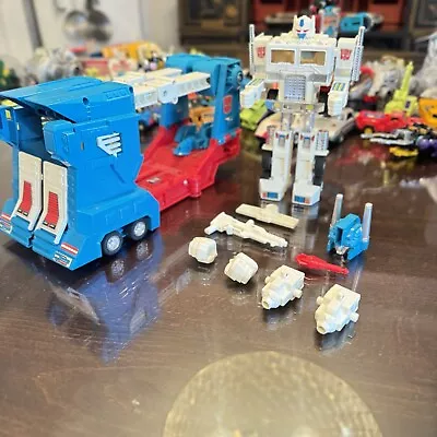 Transformers  G1 1984 Ultra Magnus W/ Rubber Tires Painted Face 90% Complete C8 • $119.88