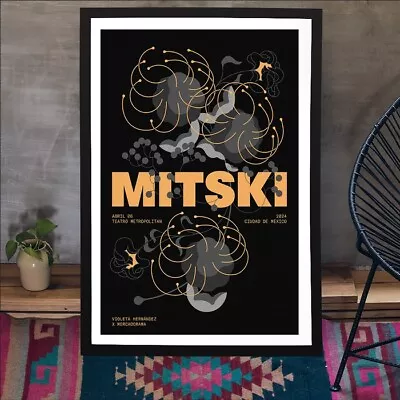 Mitski Show Poster Mexico City MX April 6 2024 Poster Unframed Wall Art Decor • $19.99