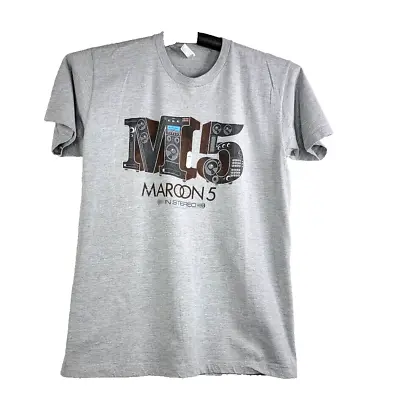 American Apparel Men's Maroon 5 Band T-Shirt Size Large Gray Short Sleeve • $10.13