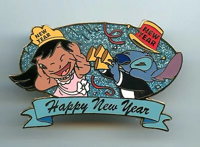 Disney Auctions - Happy New Year - Lilo And Stitch LE 100 Pin & Card • $74.99