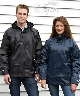 £12.99 • Buy Result ADULT RAIN JACKET Waterproof Hoodie Over Jacket Windproof Fishing Unisex