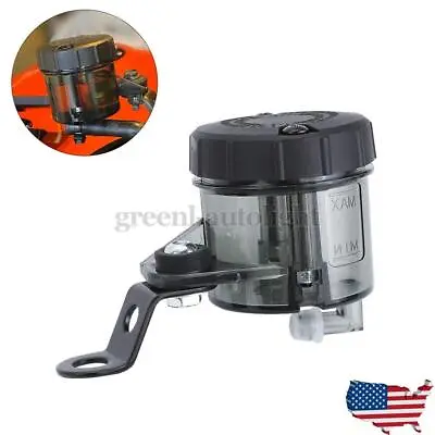 Universal Motorcycle Front Brake Master Cylinder Tank Oil Cup Fluid Reservoir US • $11.88