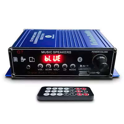 400W 2 Channel Bluetooth Mini HIFI Power Amplifier Audio Stereo Amp Home Car FM • $32.39