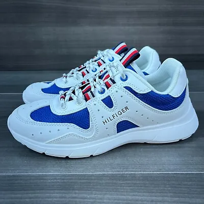 Tommy Hilfiger Corio White Blue Sneaker Women's Size 6.5 New • $31.42