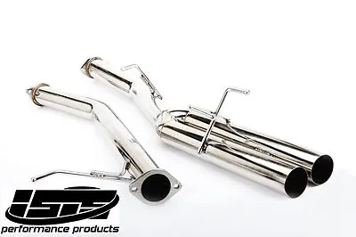 ISR (ISIS) EP Straight Pipes Dual Tips 3  Exhaust For 95-98 Nissan 240SX S14 • $360