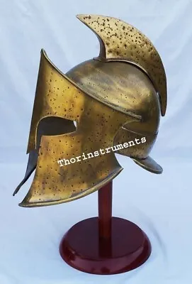 Spartan Helmet King Medieval Roman Greek Liner Re-enactment Metal Roman Greek • $92