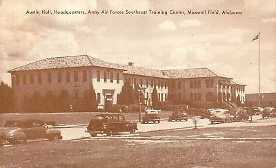 WW2 Austin Hall HQ Army Air Forces Maxwell Field Alabama Old Postcard • $7.99