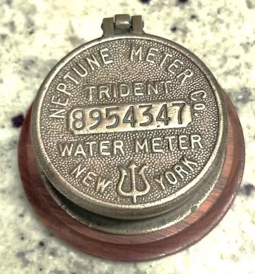 Vintage Neptune Meter Co/trident Brass Water Valve Made Into Trinket Box • $19.99