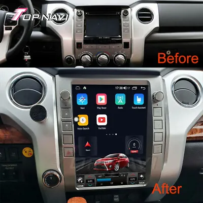 12.1Inch Androind 13 Car GPS Navigation For Toyota Tundra 2014-2019 Stereo 4G  • $512.04