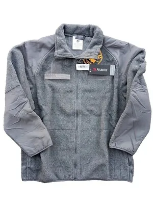 POLARTEC Gen 3 Lev 3 Cold Weather Military Army Gray Fleece Jacket B.A.F. • $91